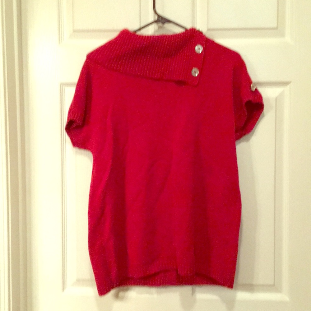 Michael Kors Red short sleeve sweater!